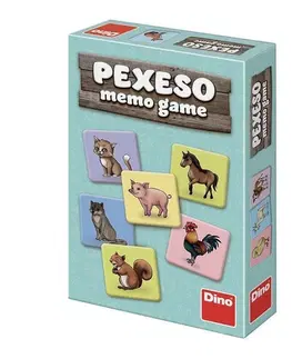 Hračky společenské hry DINOTOYS - Hra Pexeso zvířátka