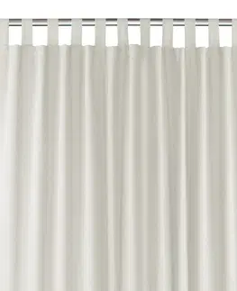 Záclony HOMEDE Závěs MILANA klasické záložky 10 cm krémový, velikost 140x225