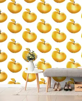 Samolepící tapety Samolepící tapeta zlaté jablíčka