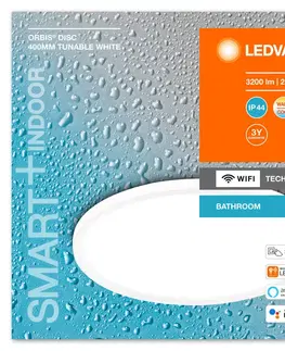 Inteligentní stropní svítidla LEDVANCE SMART+ LEDVANCE SMART+ WiFi Orbis Disc, bílá, Ø 40 cm