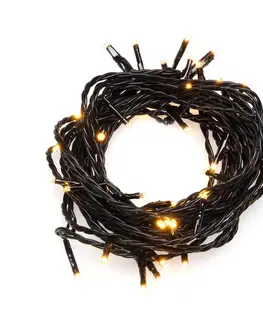 Světelné venkovní řetězy Konstsmide Christmas LED světelný řetěz Micro, 80 zdrojů černá/jantar