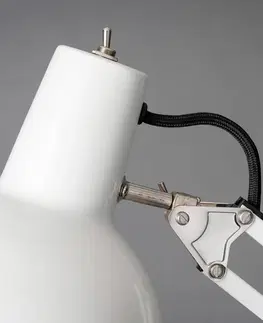 Stolní lampy a lampičky s klipem midgard midgard Federzug stolní lampa se svorkou, bílá