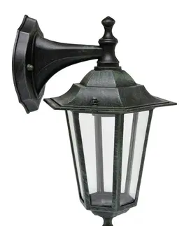 Svítidla Venkovní nástěnná lampa Ecolite Z6102-PAT patina