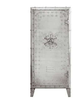 Šatní skříně KARE Design Skříň Locker stříbrná 66cm