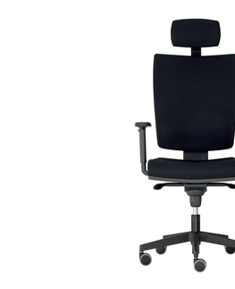 Kancelářské židle Kancelářská židle REMIZ s podhlavníkem, černá