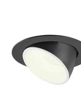 LED podhledová svítidla SLV BIG WHITE NUMINOS GIMBLE XL zápustné stropní svítidlo černé/bílé 4000 K 55° 1006072