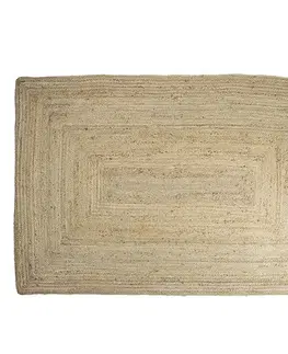 Koberce a koberečky Obdélníkový přírodní jutový koberec - 120*180*1cm Mars & More DEJM120