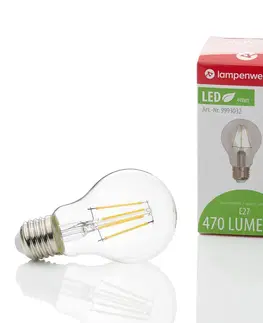 LED žárovky Lindby E27 LED žárovka filament 4W, 470 lm, 2 700K, čirá