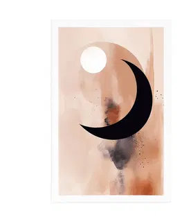 Abstraktní tvary Plakát abstraktní tvary den a noc