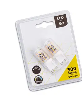 Stmívatelné LED žárovky Trio Lighting LED kolíková žárovka G9 3W 830 switch-dim 2ks