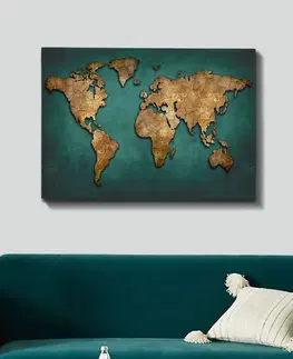 Obrazy Hanah Home Obraz Mapa 70x100 cm