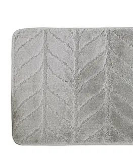 Koupelnové předložky Kontrast Koupelnový kobereček LEAF 50x80 cm šedý