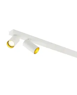Moderní bodová svítidla BIG WHITE (SLV) KAMI stropní přisazené svítidlo, 3x max. 10 W, GU10, bílá/zlatá 1007734