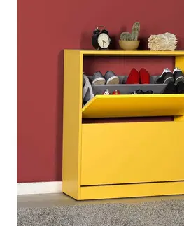 Botníky Adore Furniture Botník 84x73 cm žlutá 