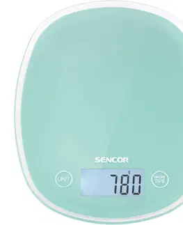 Kuchyňské váhy Sencor SKS 31GR kuchyňská váha, tyrkysová