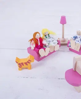 Domečky pro panenky Bigjigs Toys Set rodinky do domečku Figura vícebarevný