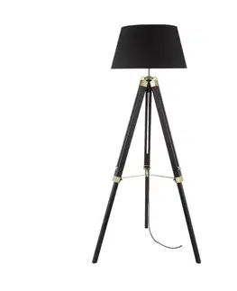 Dřevěné stojací lampy ACA Lighting Floor&Table stojanové svítidlo TF17701FBBB
