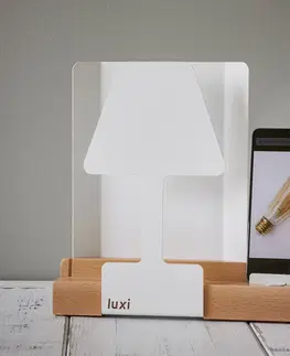Stolní lampy Aluminor LED stolní lampa Luxi integrovaná nabíjecí stanice