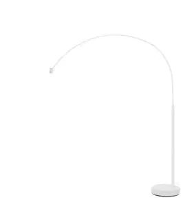 Obloukové stojací lampy SLV BIG WHITE FENDA BOW BASIS E27 Indoor, stojací svítidlo, bílé 1003028
