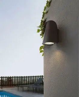 Moderní venkovní nástěnná svítidla FARO TINIA nástěnná lampa, tmavě šedá