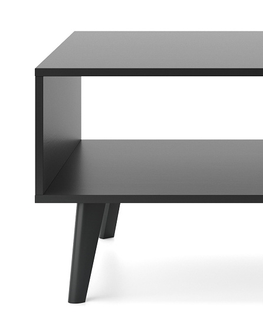 Konferenční stolky Konferenční stolek GIFU, černý grafit/dub