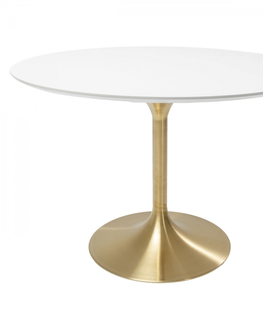 Kulaté jídelní stoly KARE Design Kulatý jídelní stůl Invitation  - bílý, 120cm