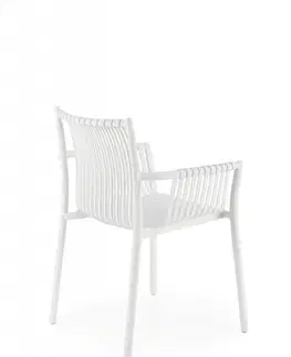 Jídelní sety Stohovatelná jídelní židle K492 Halmar Bílá