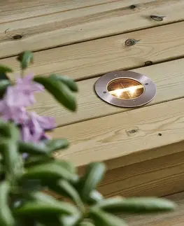 Solární dekorace na zahradu STAR TRADING Kulaté LED solární svítidlo Decklight