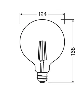 Chytré žárovky LEDVANCE SMART+ LEDVANCE SMART+ WiFi filament E27 6W 827 G125
