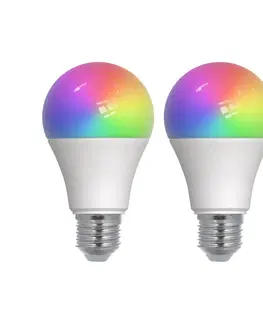 SmartHome LED ostatní žárovky LUUMR LUUMR Smart LED, 2, E27, A60, 9W, RGBW, CCT, matný, Tuya