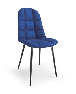 Židle HALMAR Designová židle Brenna tmavě modrá