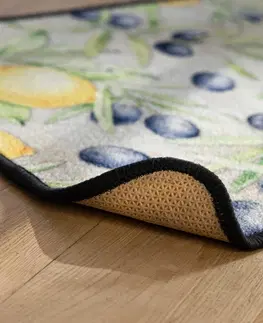 Koberce a koberečky Kuchyňský koberec s motivem citrónů a oliv