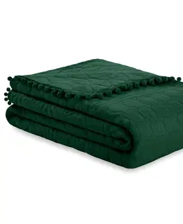 Přehozy Přehoz na postel AmeliaHome Meadore I lahvově zelený, velikost 170x270