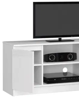 TV stolky Ak furniture TV stolek Tonon 120 cm bílý lesk