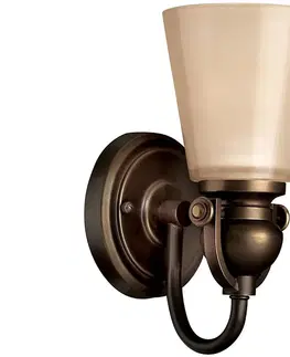 Svítidla Elstead Hinkley HK-MAYFLOWER1 - Nástěnné svítidlo MAYFLOWER 1xE27/100W/230V bronz 