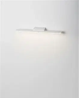 LED nástěnná svítidla NOVA LUCE nástěnné svítidlo nad zrcadlo NYX bílý hliník a akryl LED 12W 3000K 135mA 100-240V st. IP44 9136171