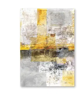 Obrazy a plakáty Malba na plátně Yellow Abstract
