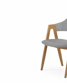 Židle HALMAR Designová židle Lona šedá