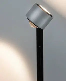 Stojací lampy Paulmann Paulmann Aldan LED čtecí světlo, černá/hliník