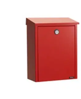 Nástěnné poštovní schránky Juliana Jednoduchá poštovní schránka z oceli, červená