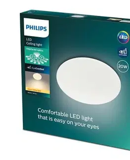 LED stropní svítidla LED Stropní přisazené svítidlo Philips Moire CL200 8719514335110 20W 2000lm 2700K IP20 39cm bílé