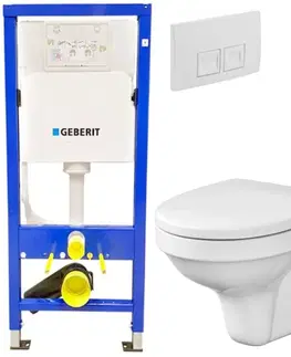 WC sedátka CERSANIT GEBERIT DuofixBasic s tlačítkem DELTA50 458.103.00.1 50BI DE2