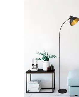 Svítidla Sofahouse 29610 Designová stojanová lampa Vasso 162 cm černá - Skladem