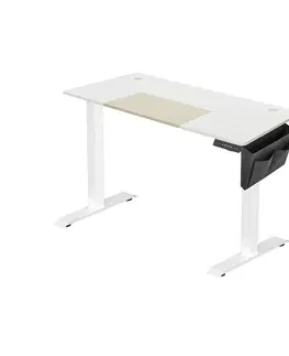 Psací stoly SONGMICS Psací stůl Vasagle Foral elektricky nastavitelný 140 cm bílý