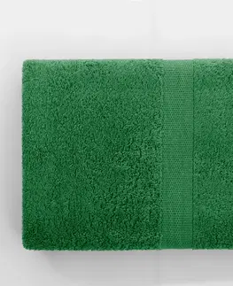 Ručníky Bavlněný ručník DecoKing Mila 70x140 cm tmavě zelený, velikost 70x140