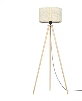 Dřevěné stojací lampy EGLO Stojací svítidlo HONTONGAS EGLO 390326