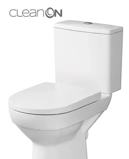 Záchody CERSANIT WC kombi 601 CITY CLEAN ON 010 3/5 včetně sedátka duroplast K35-035