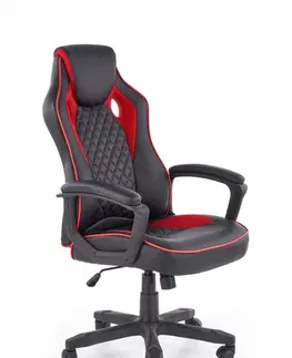 Kancelářské židle HALMAR Herní křeslo Barfin černá/červená