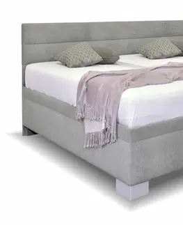 s úložným prostorem Rohová čalouněná postel Niobe, s úložným prostorem, 180x200 cm