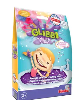 Hračky SIMBA - Glibbi Glitter Slime Sliz Fialový Třpytivý